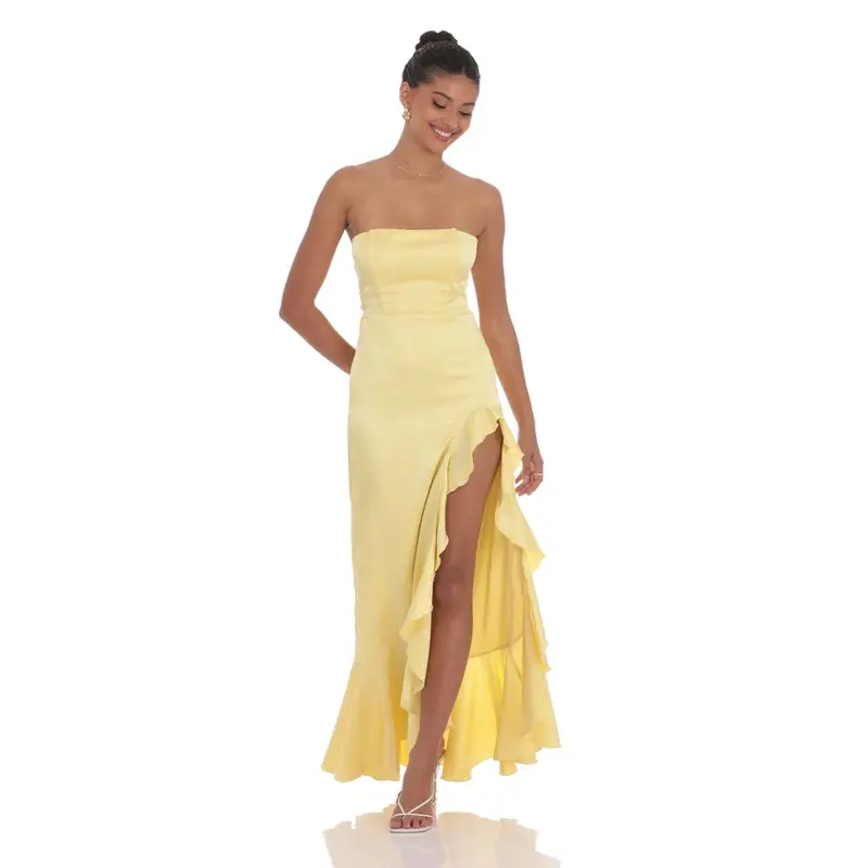 Yellow corset dresss - TikTok Shop