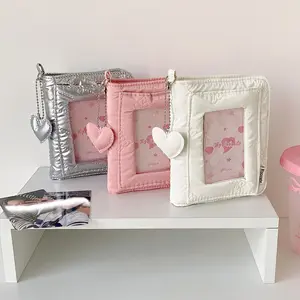 Korean version Milk Whirlwind M5 loose leaf three inch card book, girl bow love star chasing album, student magnetic suction Pol