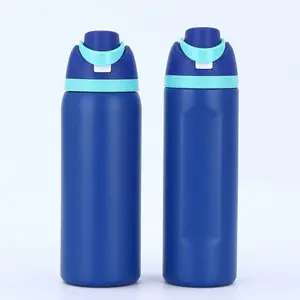 Stainless Steel Vacuum Flask, Portable Sports Water Bottle with Straw, BPA-free Sports Water Bottle, Outdoor Drinking Cup, Drinkware