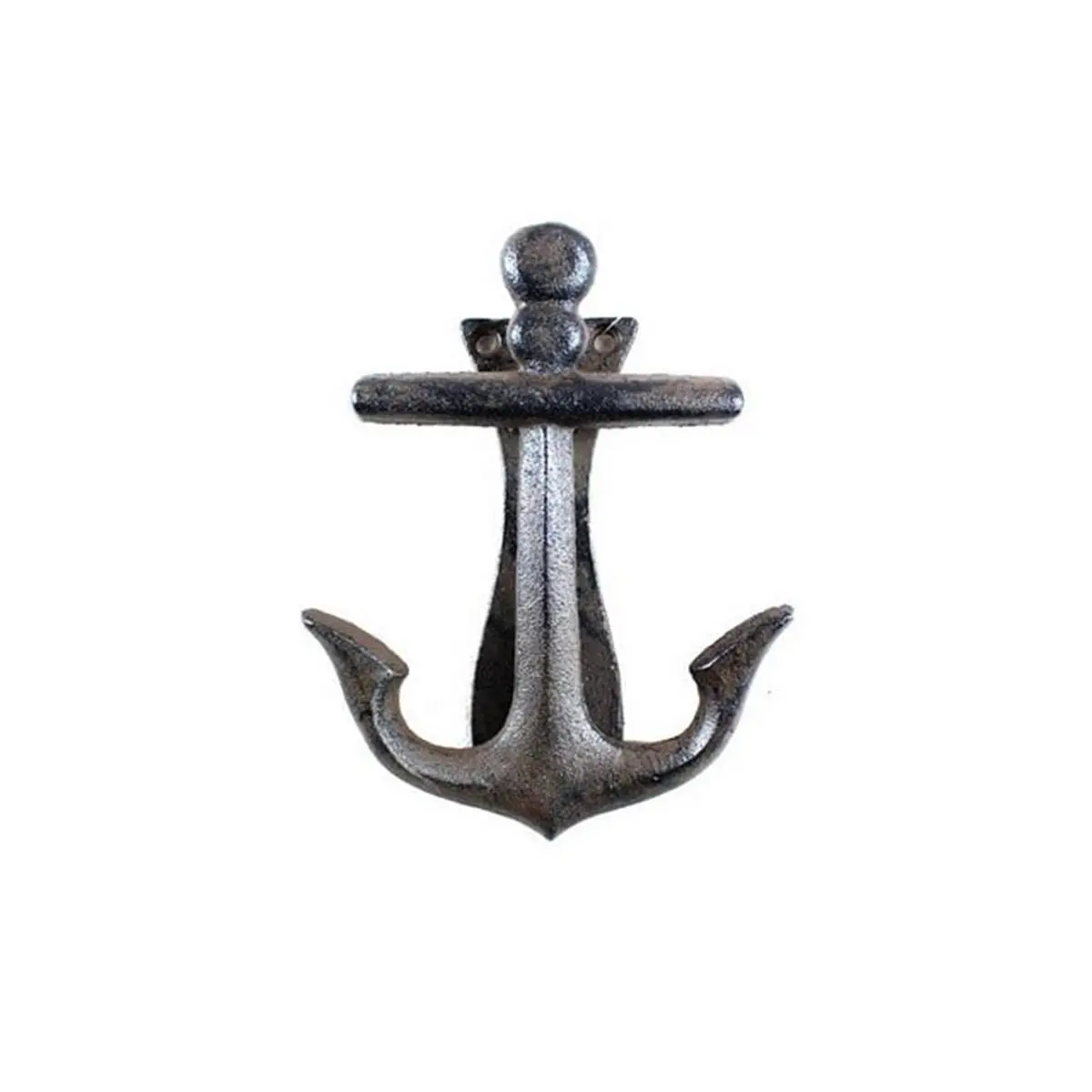 212 MAIN Artisan Handcrafted Cast Iron Nautical Door Knocker - 6-in Vintage Anchor Decor, Home & Room Decor Accessory for Residential Spaces