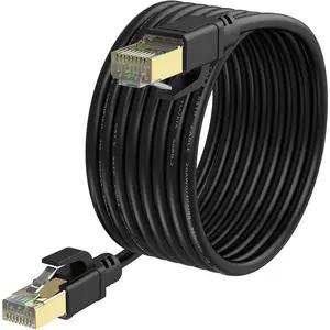 Cat8 Ethernet  150ft, Internet Network Cord, 40Gbps 2000Mhz LAN Wires, High Speed SSTP LAN Cables with  Plated RJ45 Connector for Router, Modem, Gaming,  (150ft)