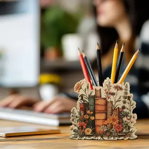 DIY Assembled Wooden Pen Cup - Multifunctional Desk Organizer, Cute Desk Accessories, Handcrafted Office Supplies, Home Decor, Ideal for Craft Enthusiasts, Makeup Brush Storage Gift, Pen Cups