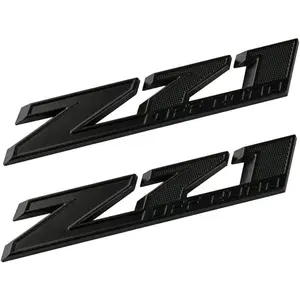 2pcs (Small Size) Z71 Off Road Emblems,3D Aolly Decal Emblems for GMC Chevy Silverado Sierra Suburban Colorado.(Chrome Red)