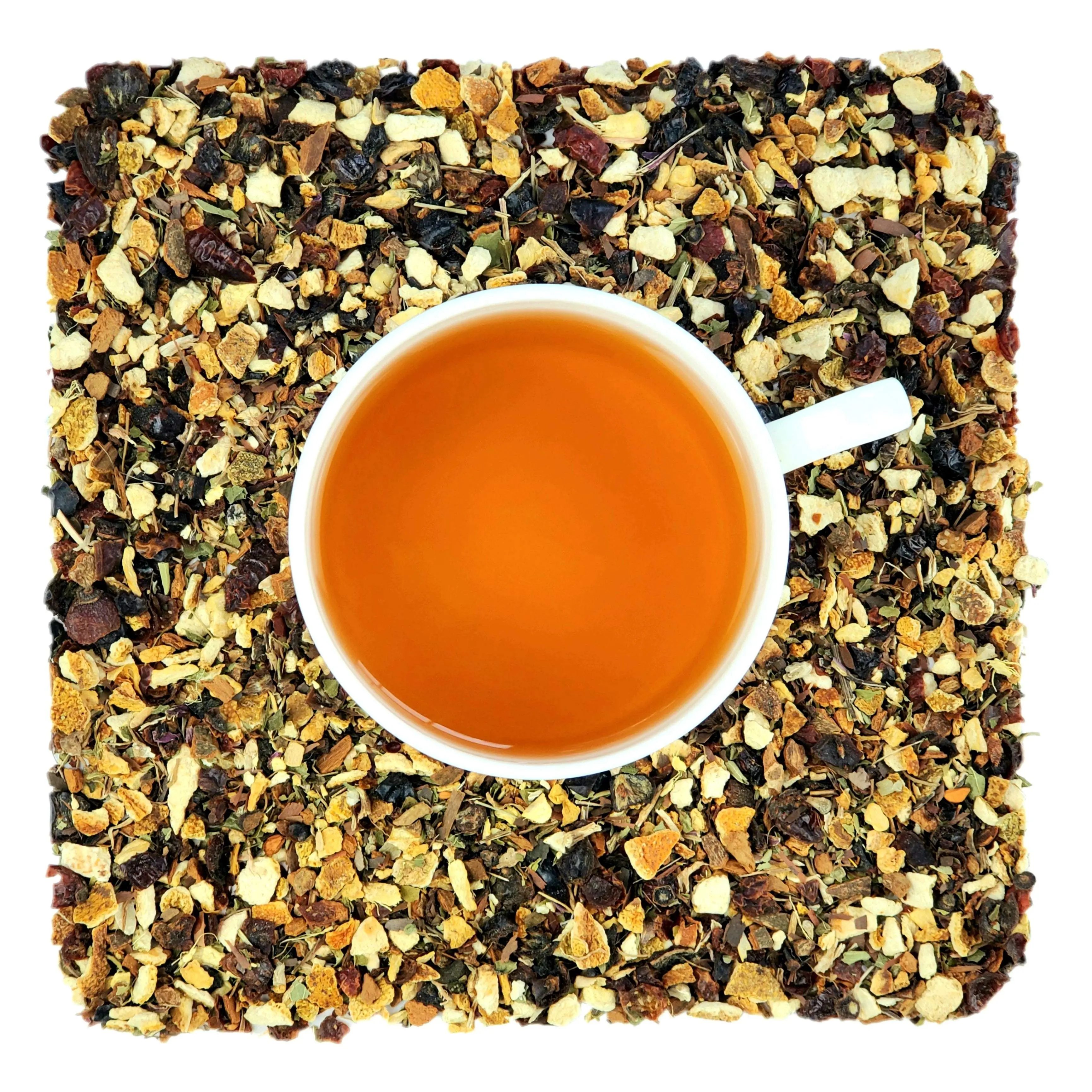 Organic ImmuniTEA Herbal Tea with Vitamin C, Echinacea, Rosehip and Hibiscus - Caffeine-Free Beverage