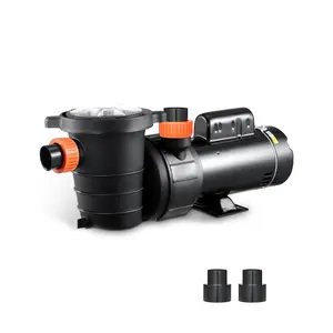 VEVOR Above Ground Pool Pump, 1.5HP/0.35HP, Dual Speed Swimming Pool Pump, High 110 GPM 54 ft Lift, Low 52 GPM 14 ft Lift, 110V 3450 RPM with Strainer Basket, 122°F Max Water Temp, for Hot Tubs SpasSummervibes