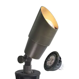 COLOER Low Voltage Brass Landscape Light | Outdoor Garden Decor Spotlights COA101B