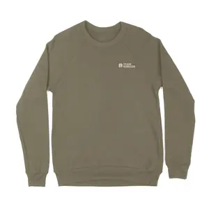 TR Stitched Logo Fleece Crewneck - Olive