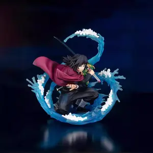 Kimetsu no Yaiba Giyu Tomioka Model Decorative Ornament Desktop Anime Figure Detailed Design for Anime Enthusiasts Environmentally Friendly PVC Material kanroji mitsuri anime demon slayer figure