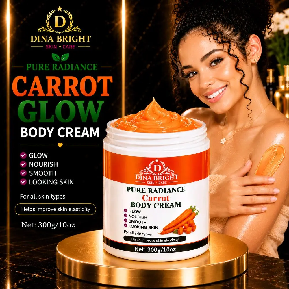 PURE RADIANCE CARROT BRIGHTENING BODY CREAM.