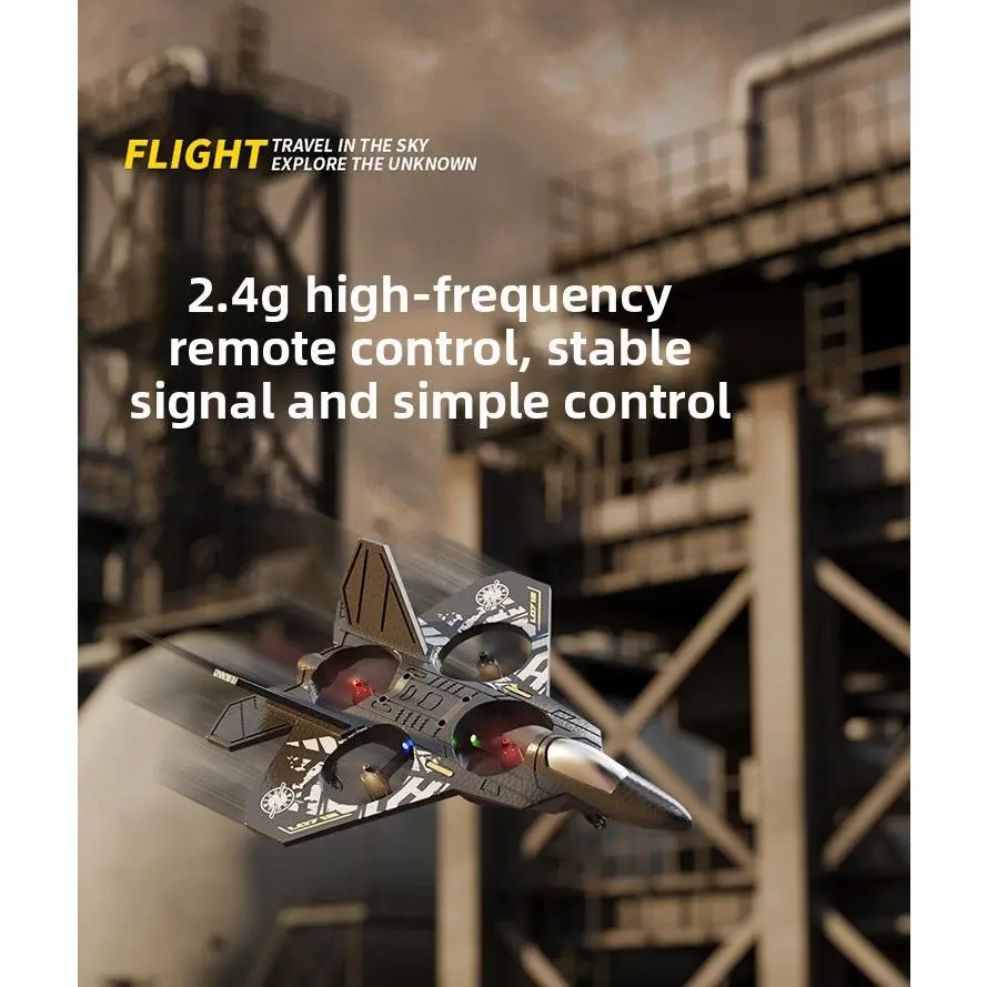 Combat Foam Drone-Black-2 Batteries