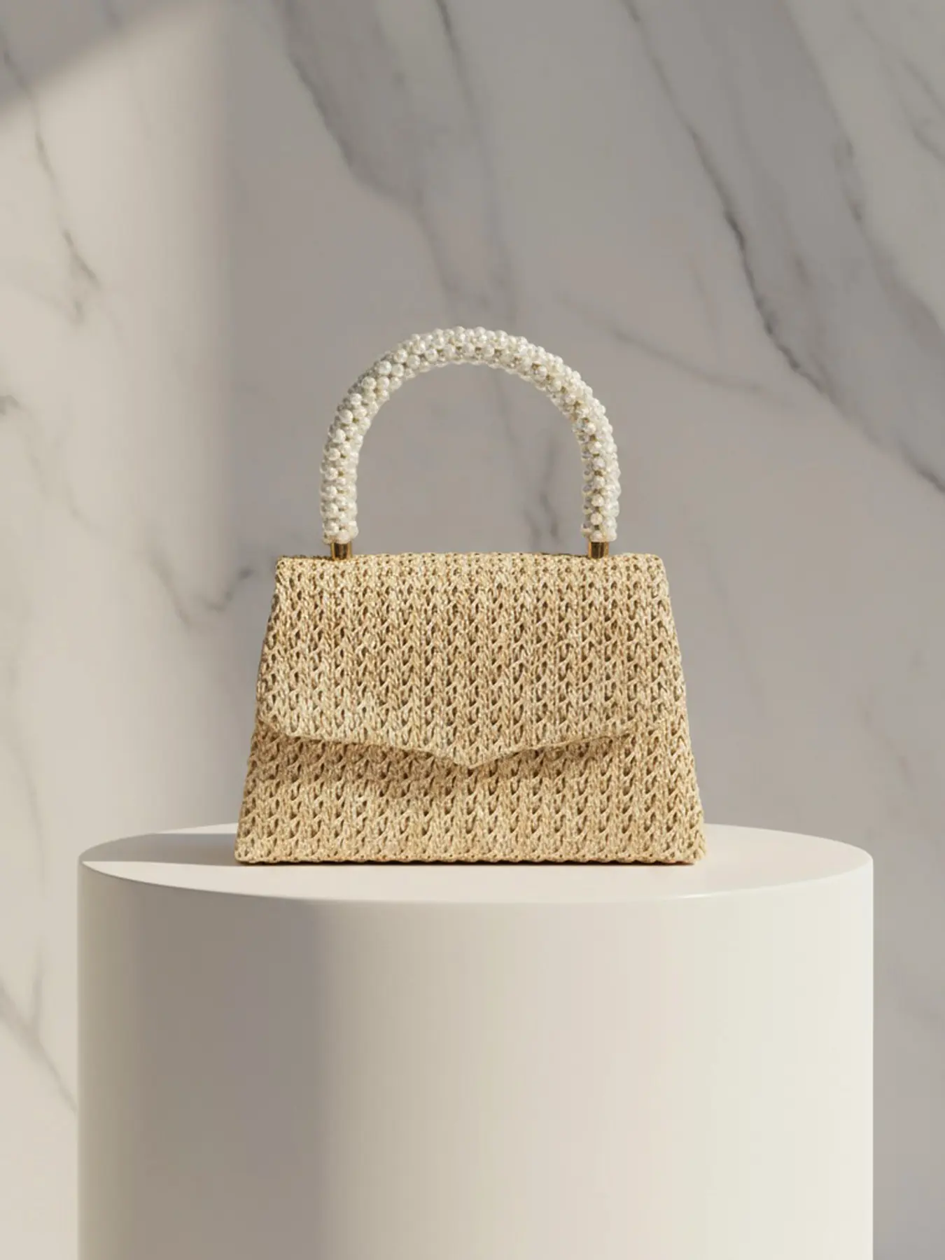 Women's Elegant Vintage Evening Bag, Versatile Party Clutch, Perfect for Weddings, Proms, Birthdays, Valentine's Day, Christmas, Woven Purses