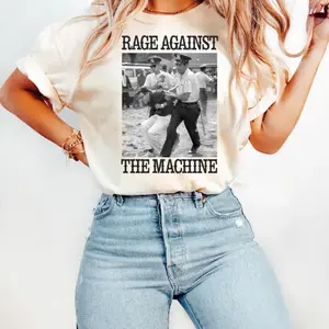 Bernie Sanders Fight Oligarchy Tour T-Shirt, Political Activism Shirt, 1963 Arrest Photo, Rage Against The Machine, Resistance Tee, Anti Trump