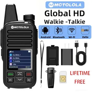 SIM card lifetime free support 2g 4g, long-term voice encryption, Bluetooth WiFi, large capacity battery, ultra long battery life, wireless intercom suitable for outdoor camping, fleet scheduling and other multi scenario two-way radios
