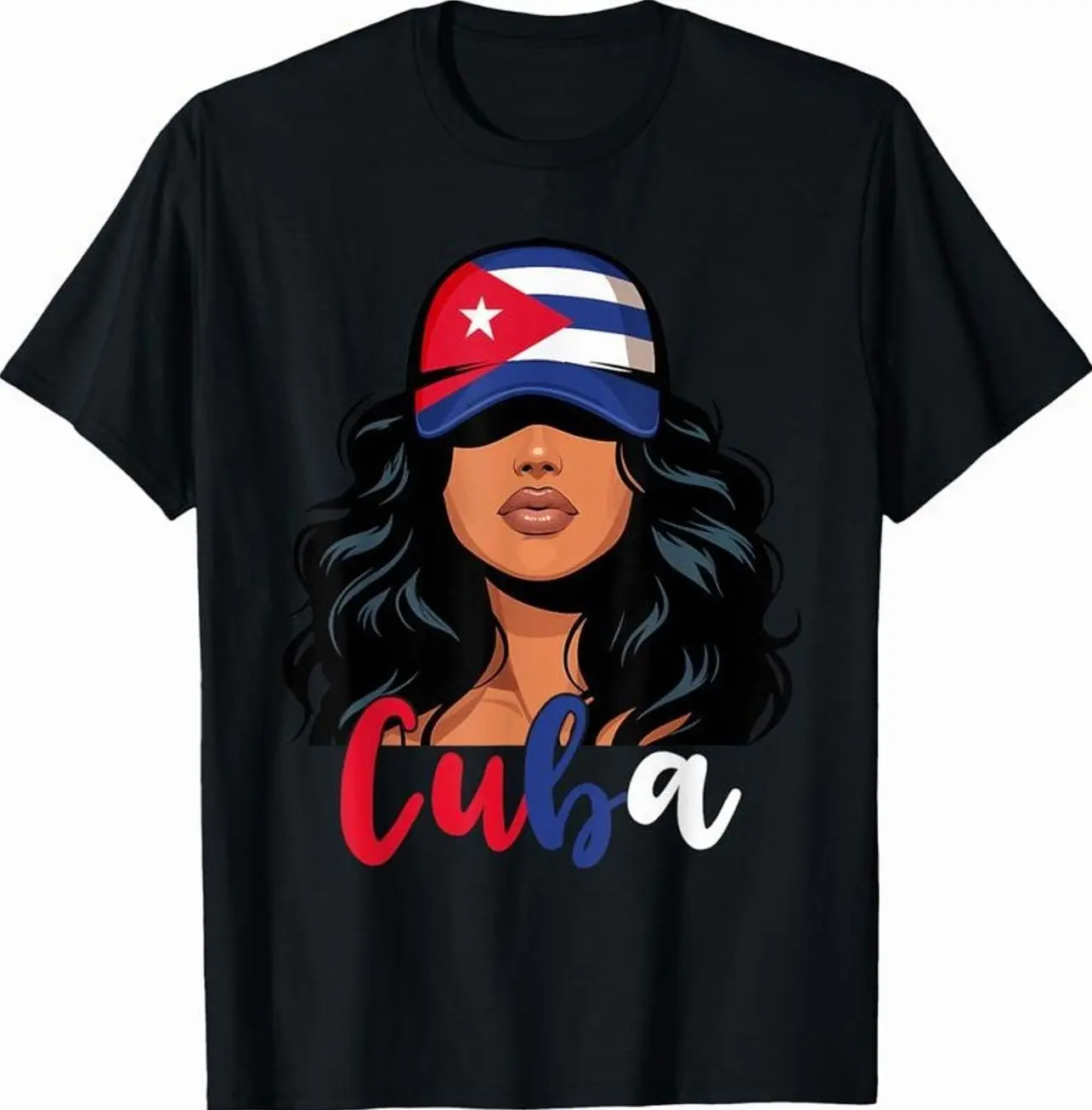100% cotton Cuban Girl Cuba Flag Proud Cubana Women T-Shirts, Crewneck Sweatshirts & Pullover Hoodie SFGB