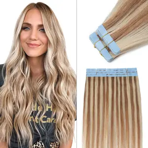 SEGOHAIR Tape in Hair Extensions Human Hair, Seamless Straight Silky Soft for Women, 20 pcs, 75-85g/pack, 12-24 inches