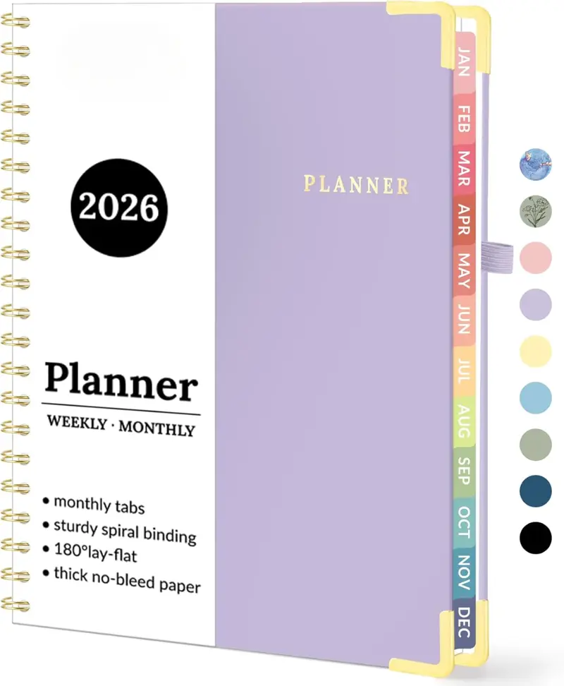 2026 Planner Weekly and Monthly Hardcover Agenda 8.5 x 11 Inch Large Organizer