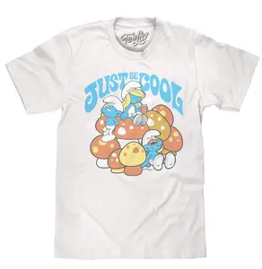 Smurfs Just Be Cool T-Shirt - White