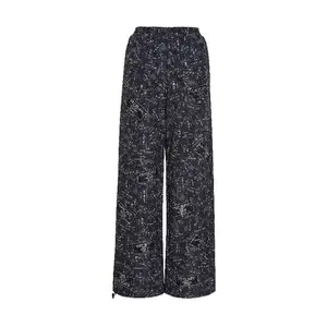 TCH - Black,Pants ,Full Print,Rhinestone,Women