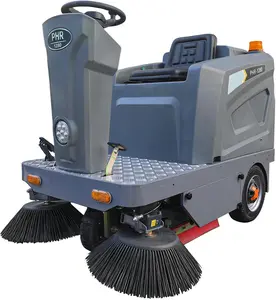 KARHDIR HO1280 Model 50.4" Ride-On Floor Sweeper with 800W Brushless Motor, 92800 sq ft/h Coverage, 26.4Gal Large Capacity Hopper, 35° Hill Climb, Hydraulic Brake, for Large Areas Warehouse, Factory