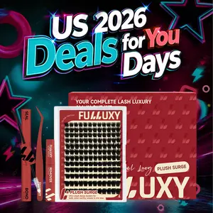 Plush Surge | Fulluxy Plush Enigma Collection DIY False Eyelashes for Bold Dramatic Look Unstoppable You've Been Waiting For | Lashes with Ultra-Dense, Waterproof, Long-Lasting Lashes |  Beginner-Friendly DIY Lashes