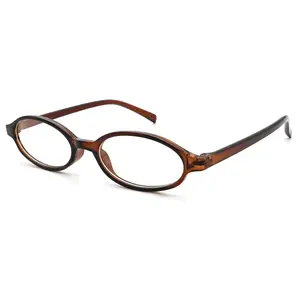 1Pc Women Retro Oval Anti-Blue Light Glasses, 90s Vintage Small Frame Non-Prescription Eyewear for Daily Styling