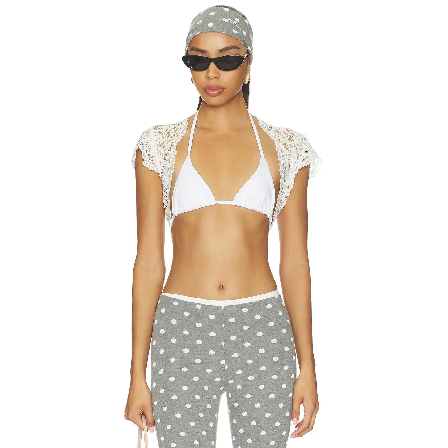 Frankies Bikinis X Paige Lorenze Love Story Lace Bolero in Sunday Ceremony