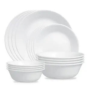 Corelle® Winter Frost White 16-piece Mugless Dinnerware Set, Service for 4