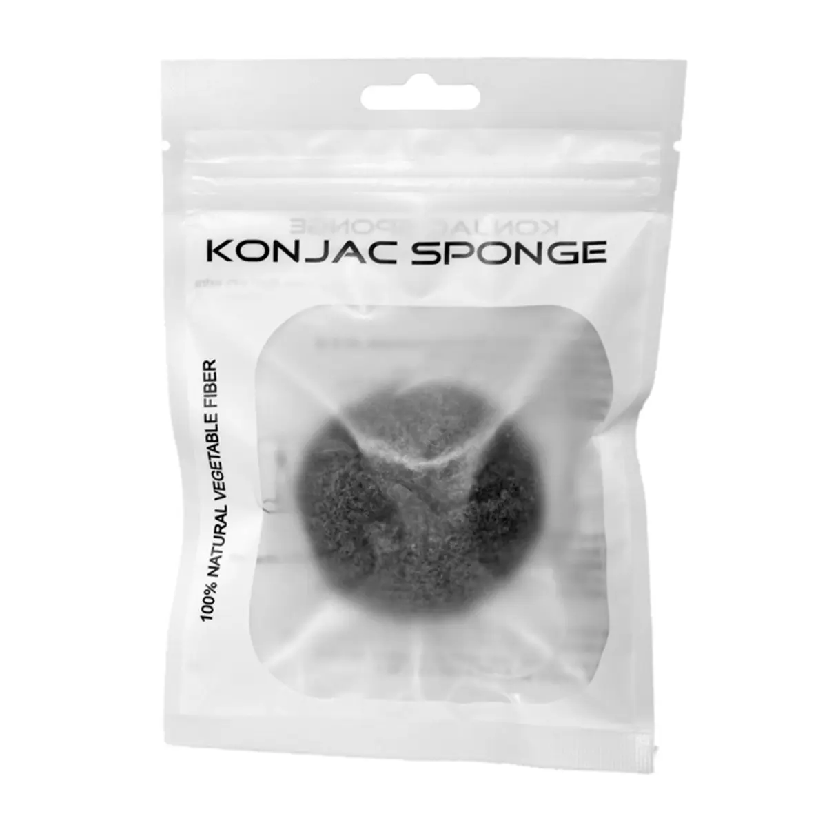 Activated Bamboo Charcoal Infused Premium Konjac Facial Cleansing Sponge