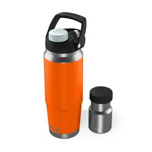 Game Day FreePour System - 26 oz Stainless Steel Bottle with Hydrogate Technology & Removable 6 oz Liquor Well for Portable Drinkware