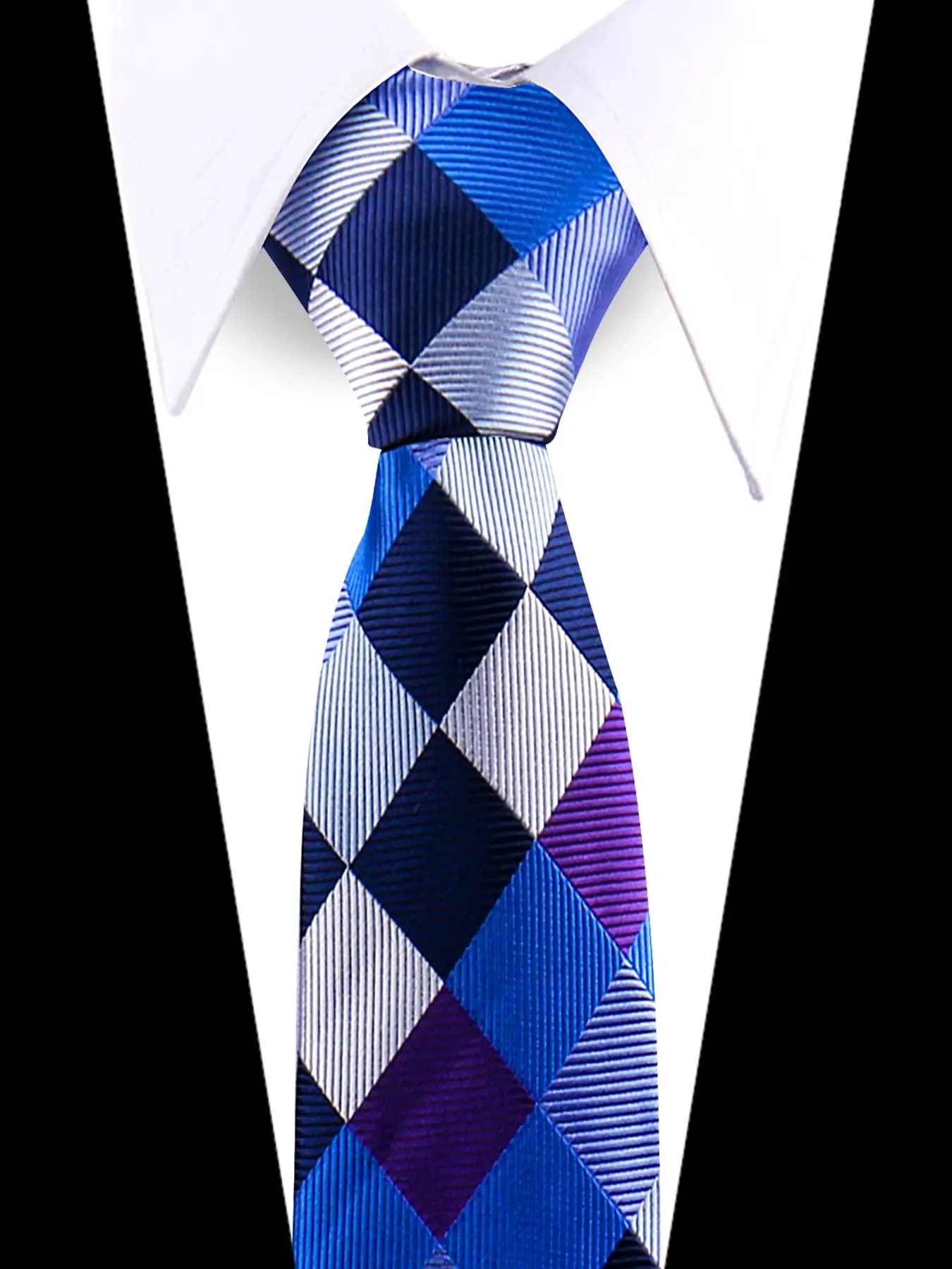 Men's Modern Classic Striped Tie Elegant Polka Dot Necktie for Wedding Fashion Accessory Formal Event, Stylish Men's Clothing Accessories, Striped Print Tie