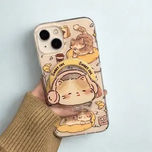 Adorable Cat Magnetic Phone Case for iPhone – Soft Silicone, Strong Magnet, Drop Protection