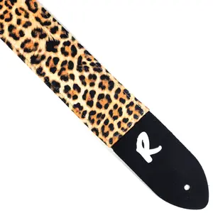 Handmade Cheetah Print Guitar Strap-Double Padded-Animal Print- Animal Print