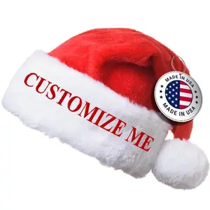 Santa hat, holiday gift, Customizable Personalized Embroidered Hat, Christmas, Kids, Adults, Seniors