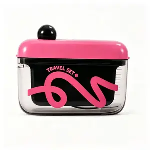 Portable Floss Dispenser, Cute Refillable Dental Floss Case with Auto Pop-Up Design, Hygienic Dust-Proof Floss Container for Travel & Daily Use, BPA-Free