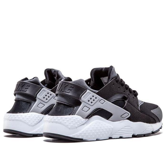 (GS) Nike Huarache Run 'Black Wolf Grey White' 654275-001
