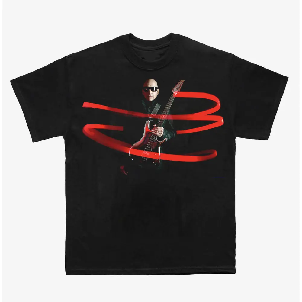 Joe Satriani Electric Guitar T-Shirt, Rock Music Fan Tee, Unisex Graphic Apparel