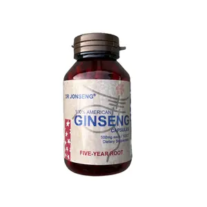 Dr Jonseng American Ginseng Capsules 100 Count (500mg each)