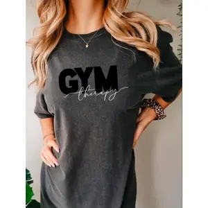 Women’s Workout Shirt - Oversized Gym Shirt - Gym Therapy Shirt - Gym Shirt - Women Gym Attire - Minimalist Gym Shirt Sweatshirt, Hoodie, Comfort Colors