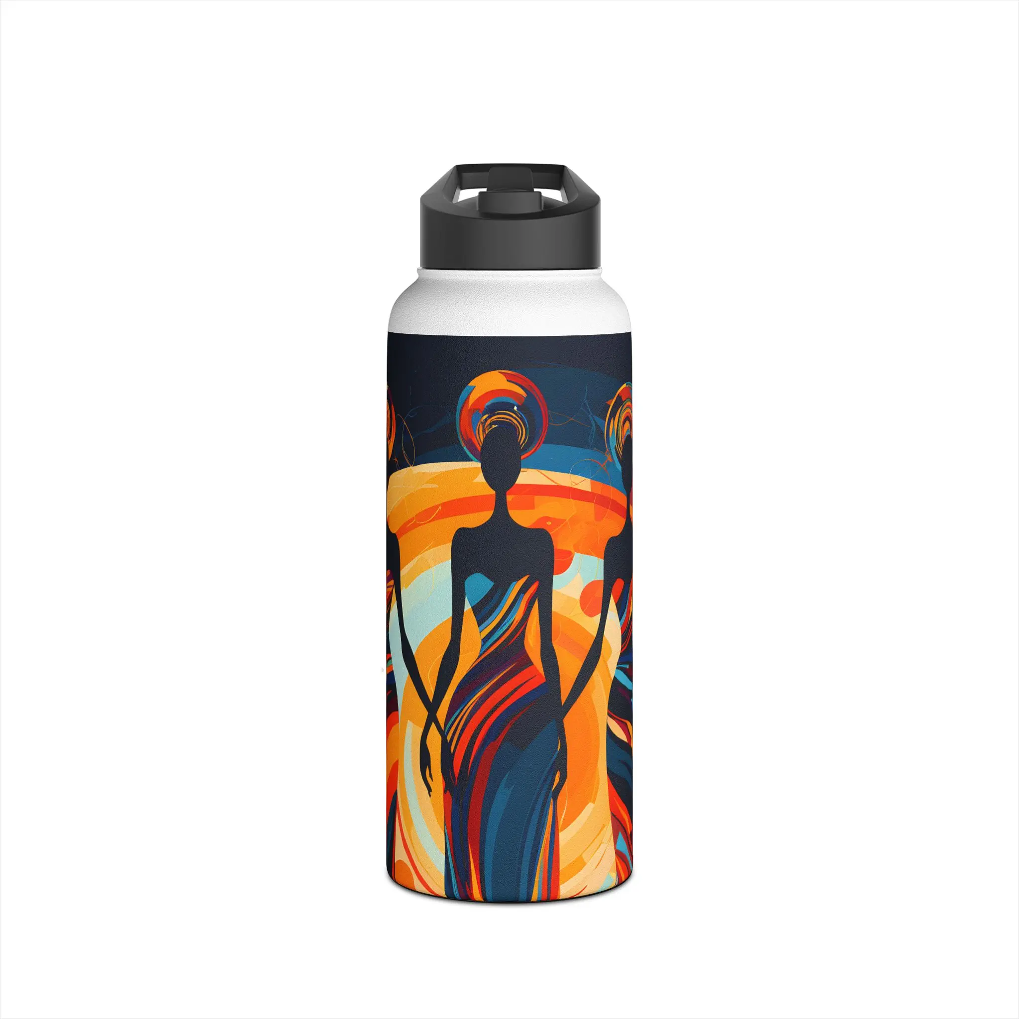 Glow Up Sis Black Women Water Bottle | Stainless Steel