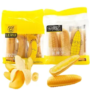 LEJINJI Fun & Delicious Snack Peelable Banana Bread & Corn Bread 13.4 oz Pack - Tasty Peelable Design for Quick Snacks & Desserts - Convenient Portion Size for Indulgence