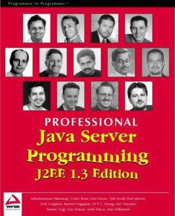 USED Book - Professional Java Server Programming J2EE, 1.3 Edition by Subrahmanyam Allamaraju (Paperback) - english
