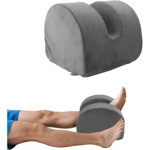 Knee Recovery Pillow for Post-Surgery with, Orthopedic Leg Positioning Pillow, Knees & Elevation Pillows, for Knee Recovery, Injury and Rest (Gray)