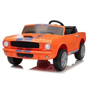 24V Licensed Shelby GT350 Ride-On Car, Ford Kids Electric Vehicle 2 Seater, Remote, LED Lights