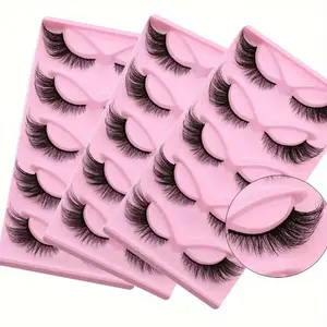 Wispylashes 1/3-Piece Wispy Cat-Eye False Lash Set Extra-Long Fluffy Strip Lashes with Extended Outer Corners Volumizing Cat-Eye Effect for Halloween Christmas Parties & Daily Wear Eyelashes Makeup Mascara Cosmetic
