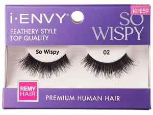 Kiss i ENVY 100% Human Eyelash So Wispy 02 KPE59