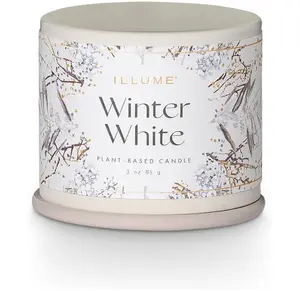 ILLUME Demi Vanity Tin Candle, Winter White