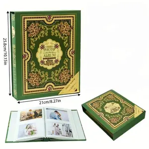 Large 6-Inch 200-Page Boxed Scrapbook Photo Album, 4r 6-Inch Plastic Cover, 50 Inner Pages, Ideal for Memories, Perfect Gift Choice