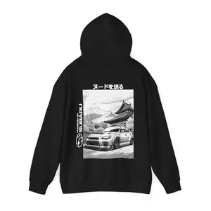 Subaru WRX STI Unisex Hoodie T-Shirt Sweatshirt 2 Sided JDM Car Apparel Gift for Car Lovers Tee