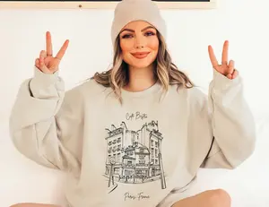 Paris Sweatshirt Paris Shirt Paris Shirts France Sweatshirt Paris Clothing I Love Paris French Sweatshirt Crewneck Sweatshirts Paris