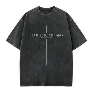 Fear God Not Man - Proverbs 29:25 - bible verse shirt men - christianity shirt - adult baptism gift - church design